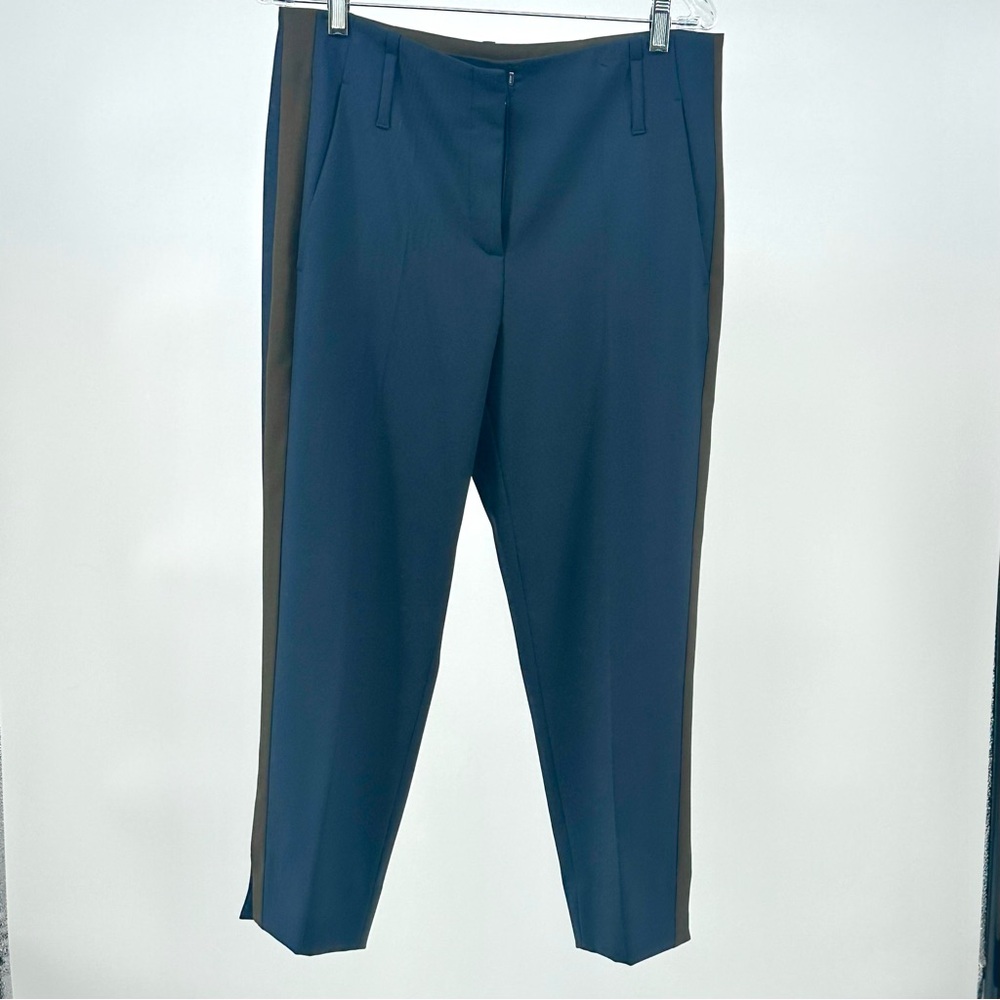 Women’s Luisa Cerano Cropped Tuxedo Pants‎ Size 8 Wool Blend